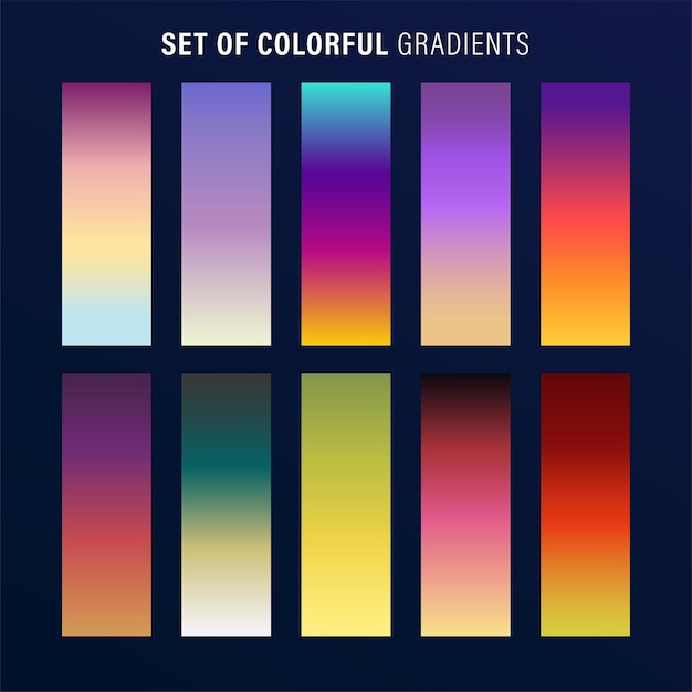 Vibrant Gradient Backgrounds in Sunset Hues and Tones | Jiffy Designs