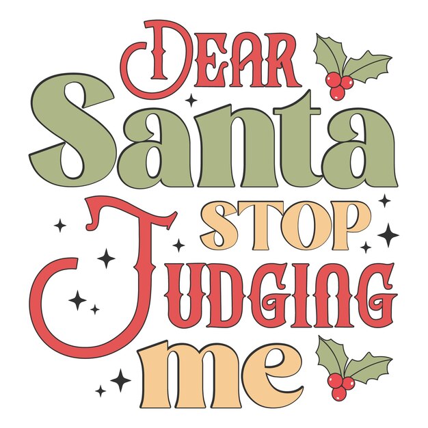 Playful Holiday Greeting with Whimsical Lettering and Holly | Jiffy Designs