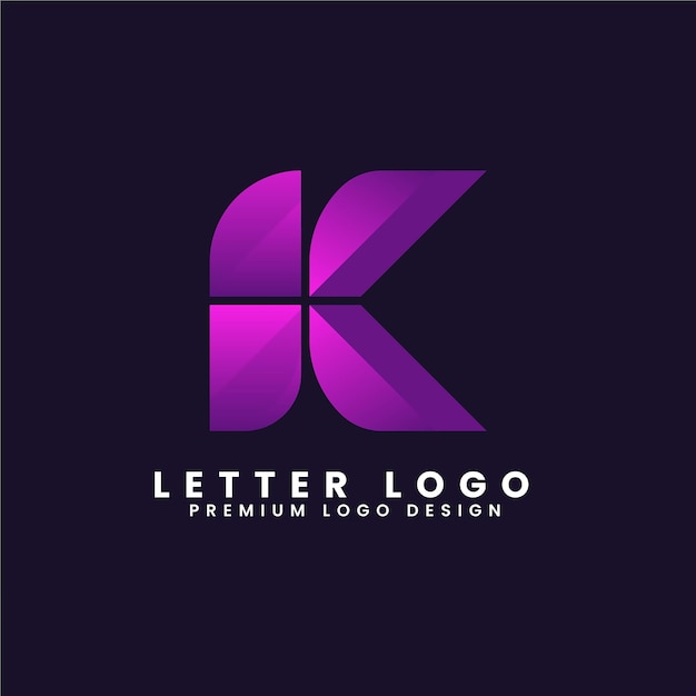 Vibrant Gradient Letter K Logo Design with Elegant Lettering | Jiffy ...