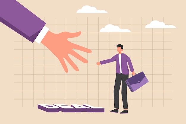 Helping Hand Guides Businessman Through Obstacles to Success | Jiffy ...