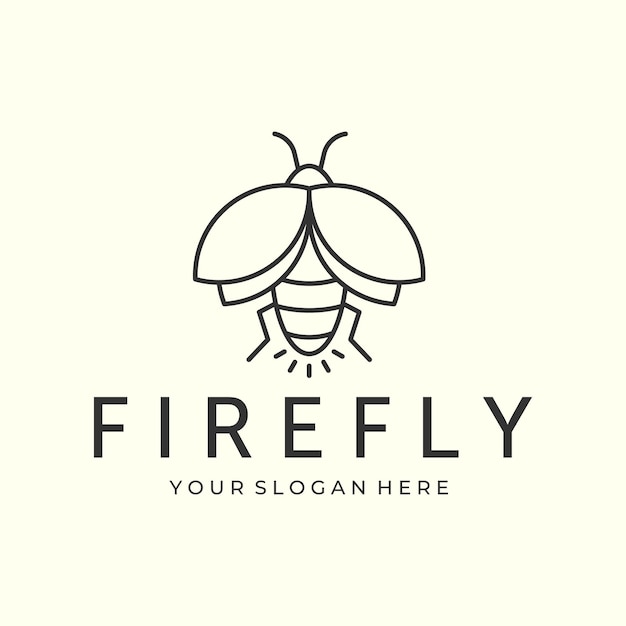 Elegant Firefly Emblem with Minimalist Flair | Jiffy Designs