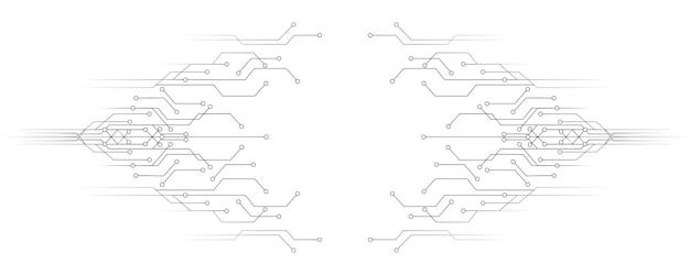 Intricate Geometric Circuit Board Patterns in Minimalist Design | Jiffy ...