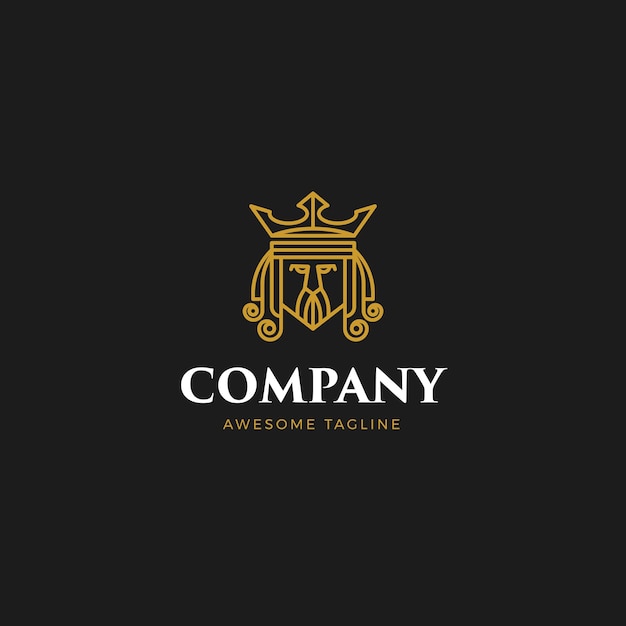 Regal Crown Emblem with Elegant Flourishes | Jiffy Designs