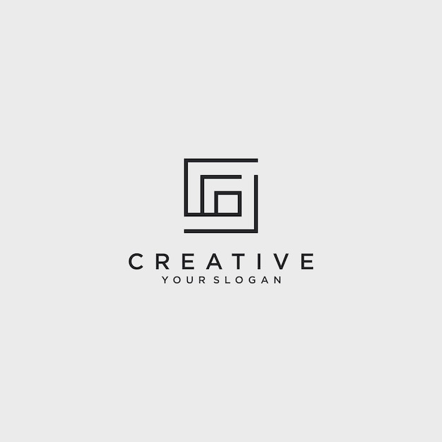 Sleek Geometric Monogram with Minimalist Typography | Jiffy Designs