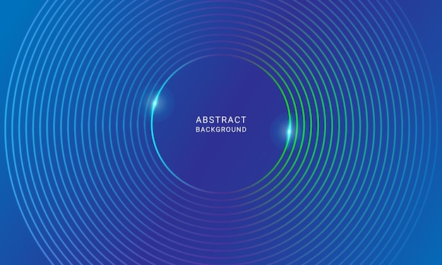 Vibrant Concentric Circles in Shimmering Shades of Blue | Jiffy Designs