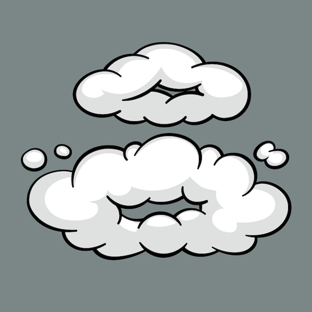 Whimsical Cartoon Clouds Floating in the Sky | Jiffy Designs