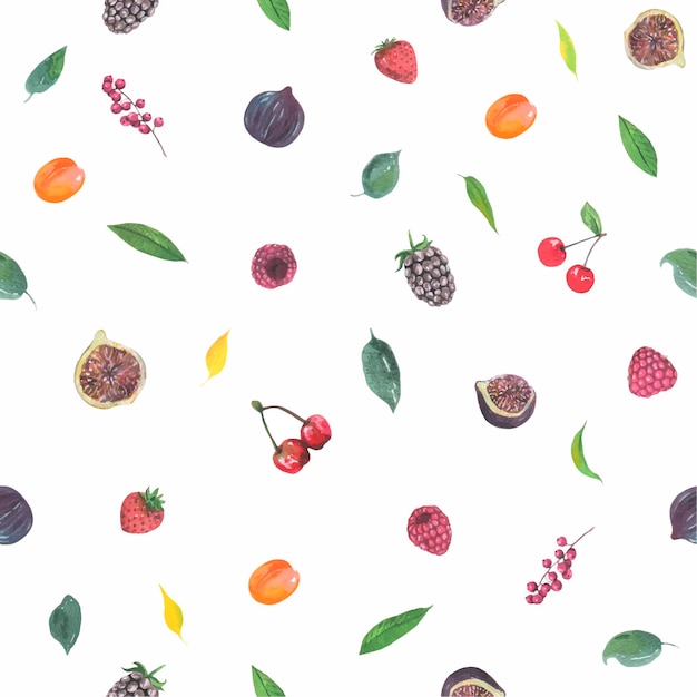 Vibrant Fruit and Foliage Pattern | Jiffy Designs