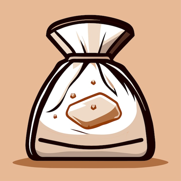 Stylized Cartoon Sack with Treasure | Jiffy Designs