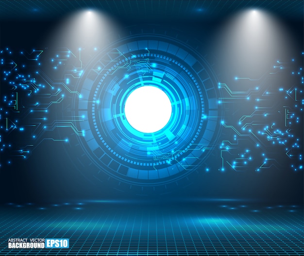 Captivating Cosmic Portal: A Futuristic Digital Backdrop | Jiffy Designs