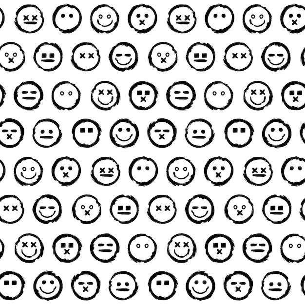Diverse Collection of Expressive Emoji-Style Facial Icons | Jiffy Designs