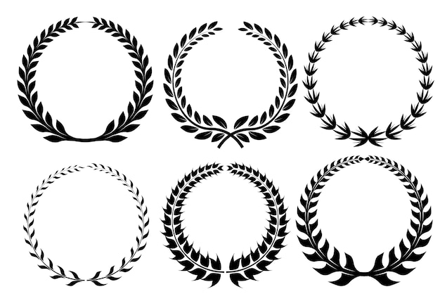 Elegant Laurel Wreaths with Detailed Leafy Patterns | Jiffy Designs