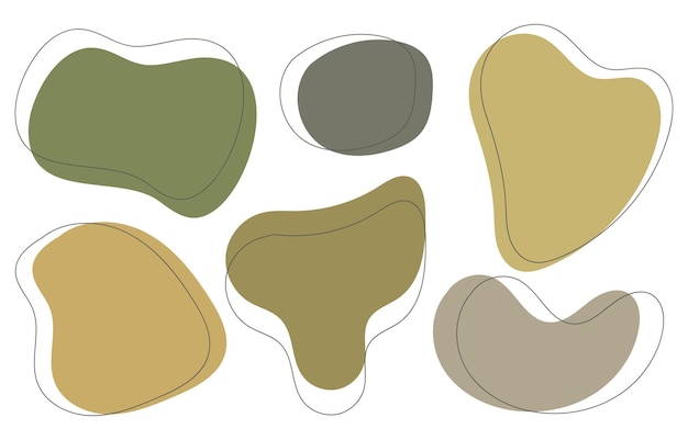 Organic Shapes in Earthy Tones: A Minimalist Abstract Design | Jiffy ...