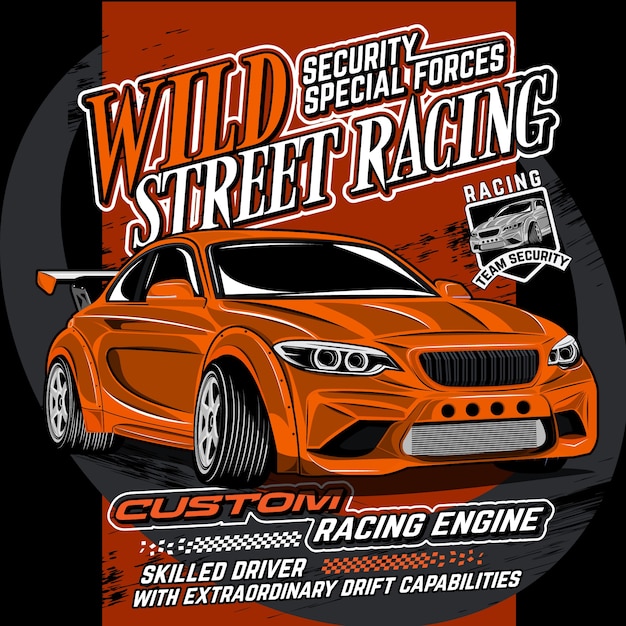 Wildly Customized Street Racing Car with Exceptional Drift Capabilities ...