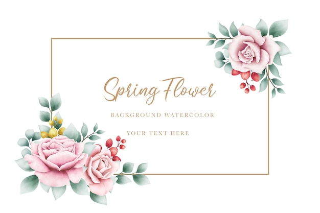 Elegant Floral Frame with Delicate Spring Blossoms | Jiffy Designs