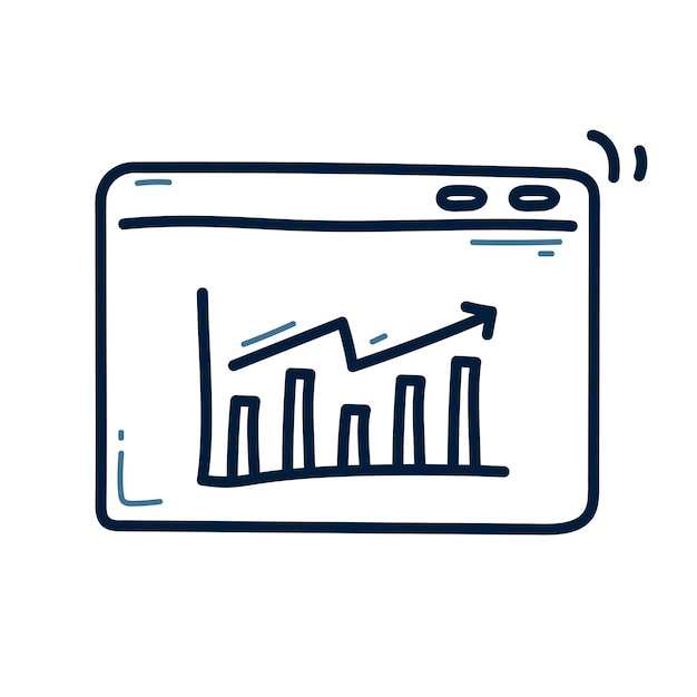 Minimalist Graph Window Displaying Upward Trend | Jiffy Designs