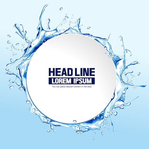 Captivating Aquatic Splash with Typographic Focal Point | Jiffy Designs