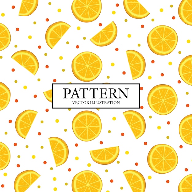 Vibrant Orange Slice Pattern with Confetti Accents | Jiffy Designs