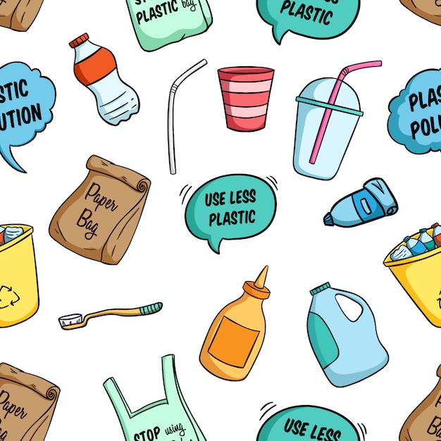 Colorful Collection of Plastic-Reducing Symbols and Icons | Jiffy Designs