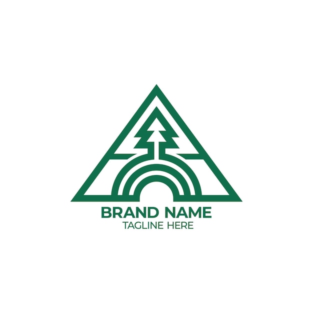 Captivating Evergreen Triangle: A Timeless Brand Symbol | Jiffy Designs
