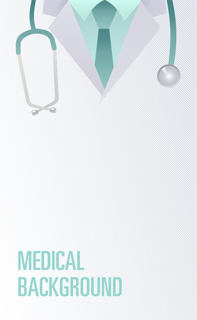 Minimalist Medical Illustration with Stethoscope and Tie | Jiffy Designs