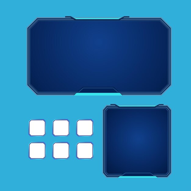 Sleek Blue Geometric Shapes for User Interface Design | Jiffy Designs