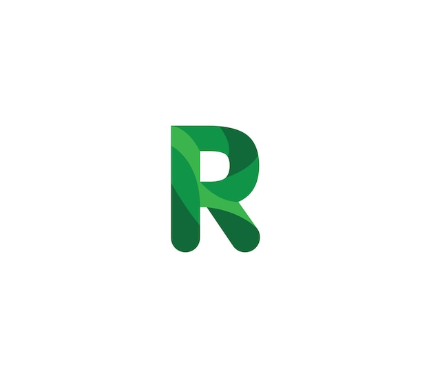 Vibrant Green Letter R Logo Design | Jiffy Designs