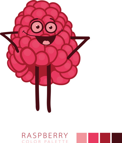 Raspberry Cartoon Color Palette | Jiffy Designs