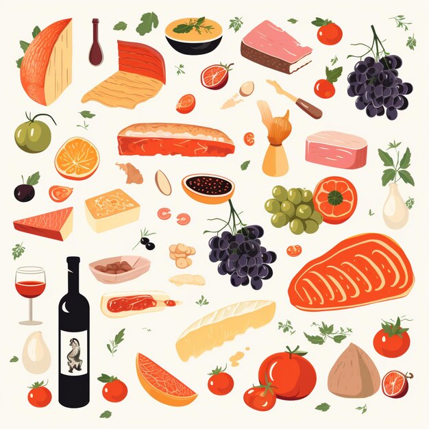 Vibrant Collection of Delectable Food and Beverage Icons | Jiffy Designs