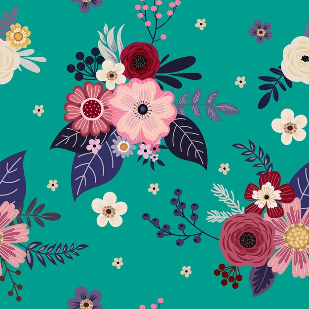 Vibrant Floral Bouquet with Delicate Blooms and Leaves | Jiffy Designs