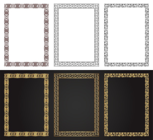 Elegant Decorative Frames with Intricate Geometric Patterns | Jiffy Designs