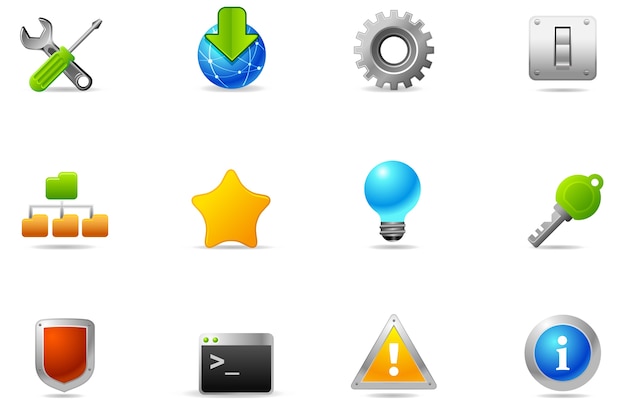 Vibrant Assortment of Sleek, Functional Computer Icons | Jiffy Designs