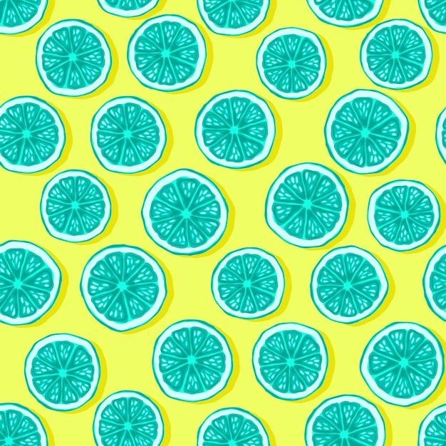 Vibrant Citrus Slices: A Zesty Lemon and Lime Pattern | Jiffy Designs