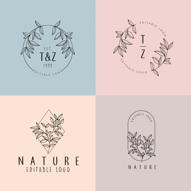 Elegant Floral Motifs with Minimalist Monogram Designs | Jiffy Designs
