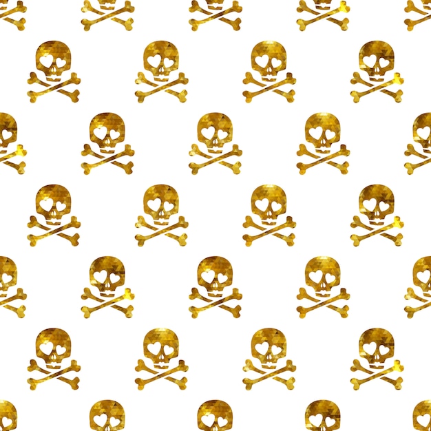Glittering Skull and Crossbone Pattern | Jiffy Designs