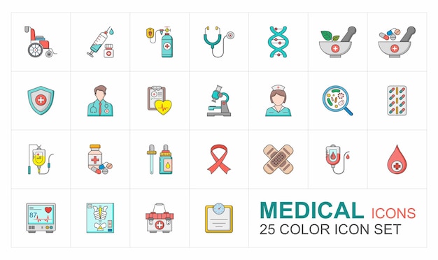 Comprehensive Medical Icon Set Covering Healthcare Essentials | Jiffy ...