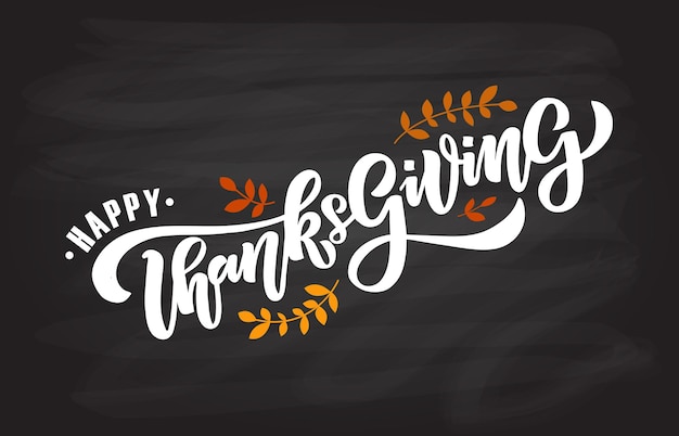 Festive Thanksgiving Lettering with Autumn Leaves | Jiffy Designs
