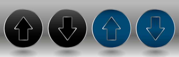 Minimalist Directional Arrows in Contrasting Colors | Jiffy Designs