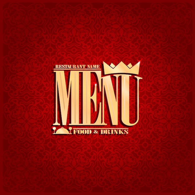 Elegant Royal Red Menu for Food and Drinks | Jiffy Designs