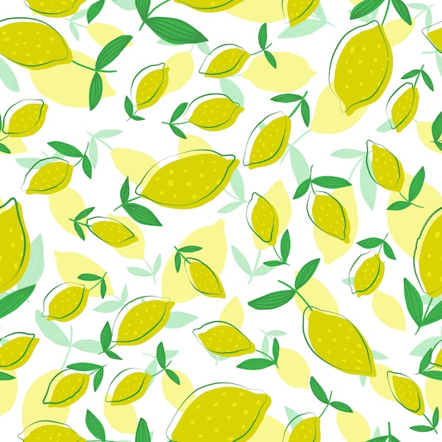 Vibrant Lemon Pattern on Textured Background | Jiffy Designs