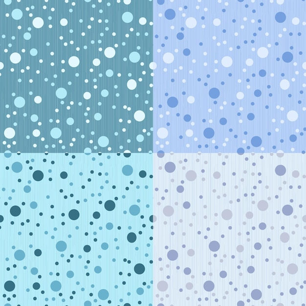 Ethereal Bubble Patterns in Shades of Blue and White | Jiffy Designs