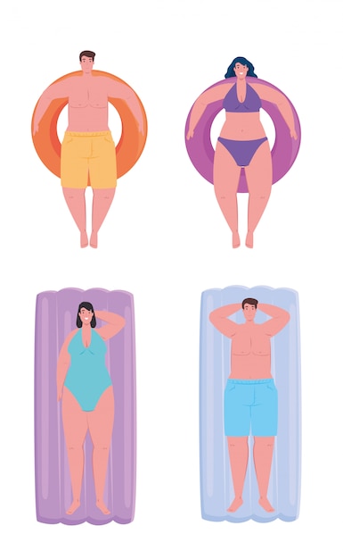 Diverse Body Types Depicted in Vibrant Illustrations | Jiffy Designs