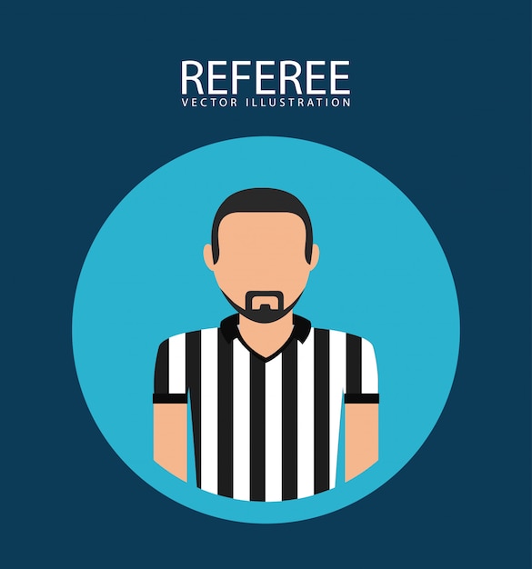 Authoritative Referee in Striped Uniform Overseeing the Game | Jiffy ...
