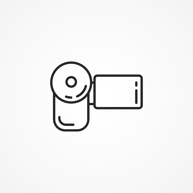 Minimalist Handheld Video Camera Illustration | Jiffy Designs