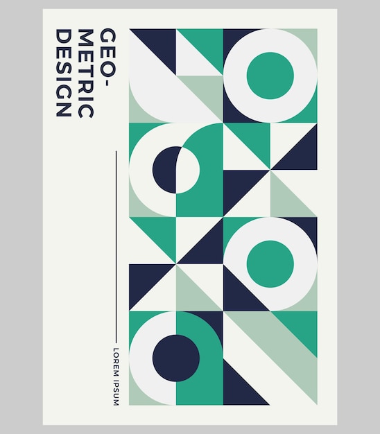 Geometric Shapes in Vibrant Green and Blue Tones | Jiffy Designs