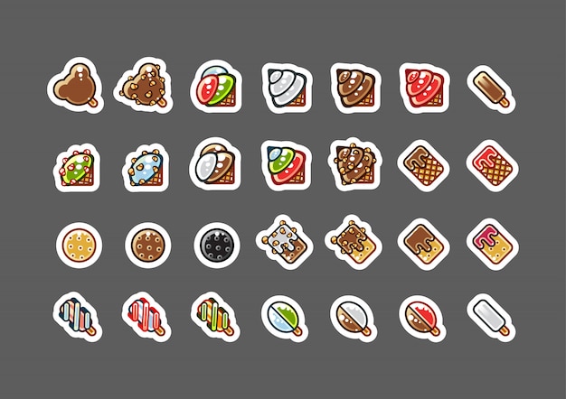 Diverse Collection of Delectable Food Icons for Versatile Design Needs ...