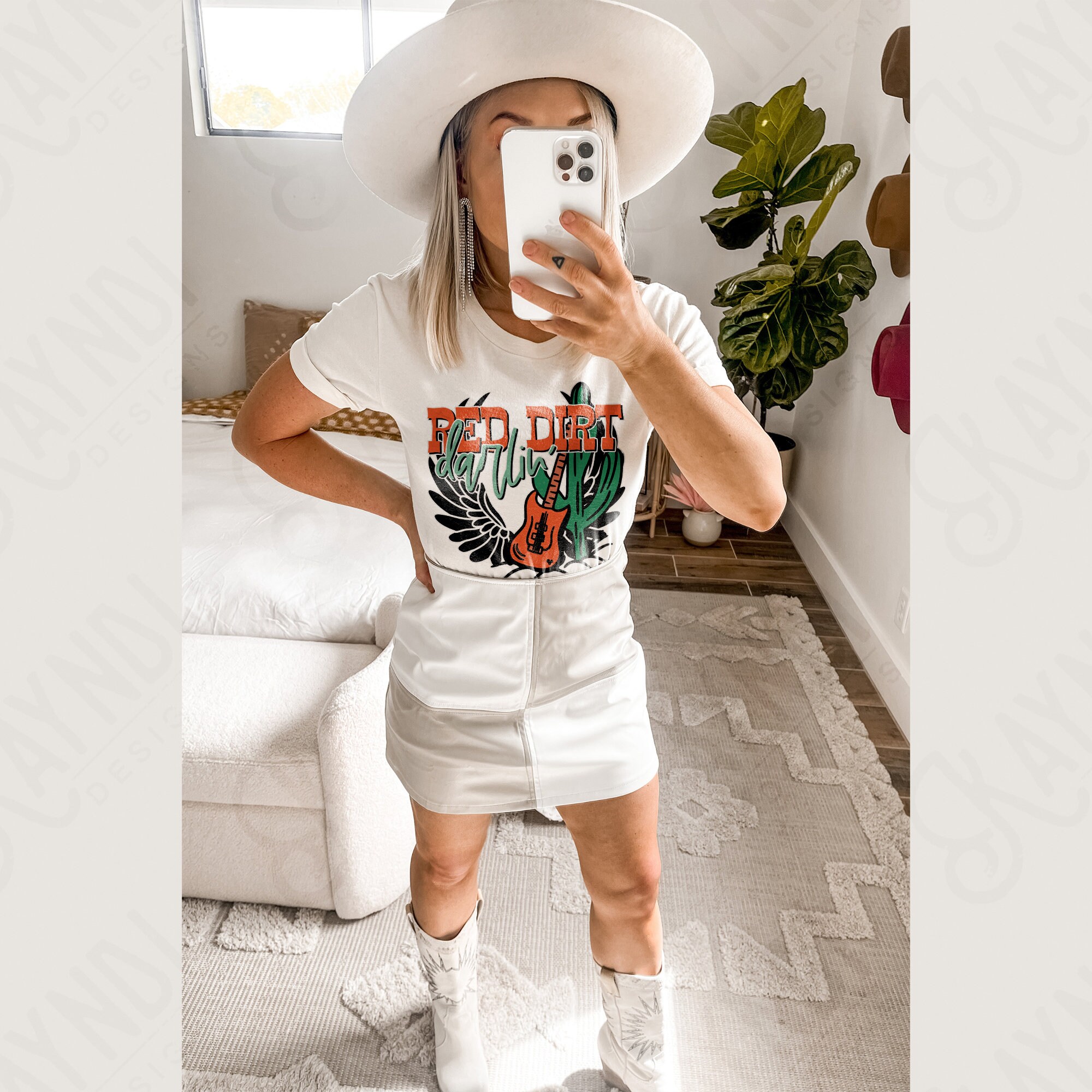 Red Dirt Darlin Sublimation Design PNG Digital Download Printable Texas