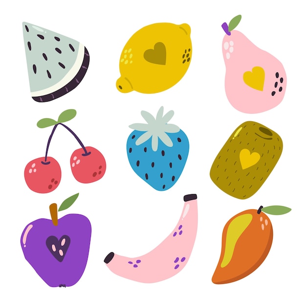 Vibrant Fruit Medley: A Playful Assortment of Colorful Delights | Jiffy ...