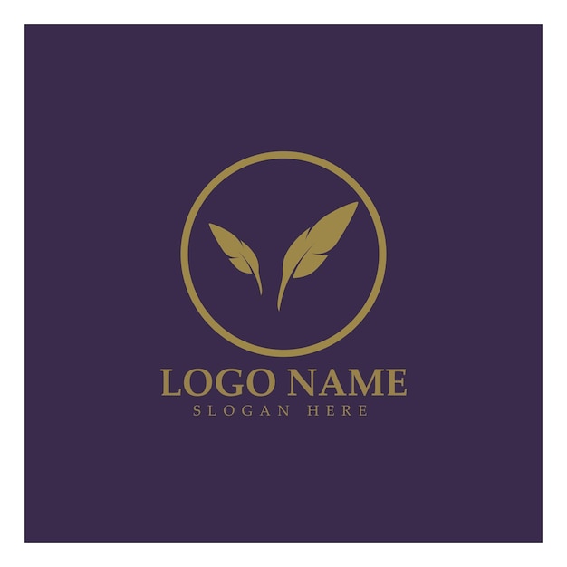 Elegant Golden Leaf Symbol on Regal Purple Background | Jiffy Designs