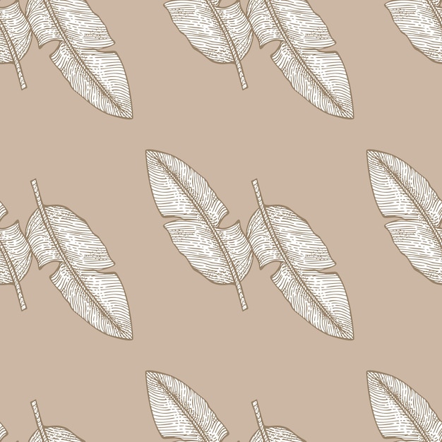 Elegant Feather Pattern in Neutral Tones for Versatile Design | Jiffy ...