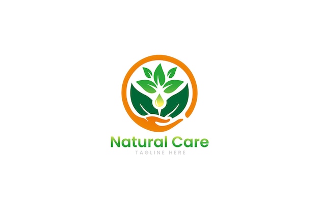 Nurturing Nature's Gentle Touch: A Vibrant Natural Care Logo | Jiffy ...